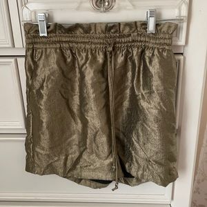 Shiny gold shorts